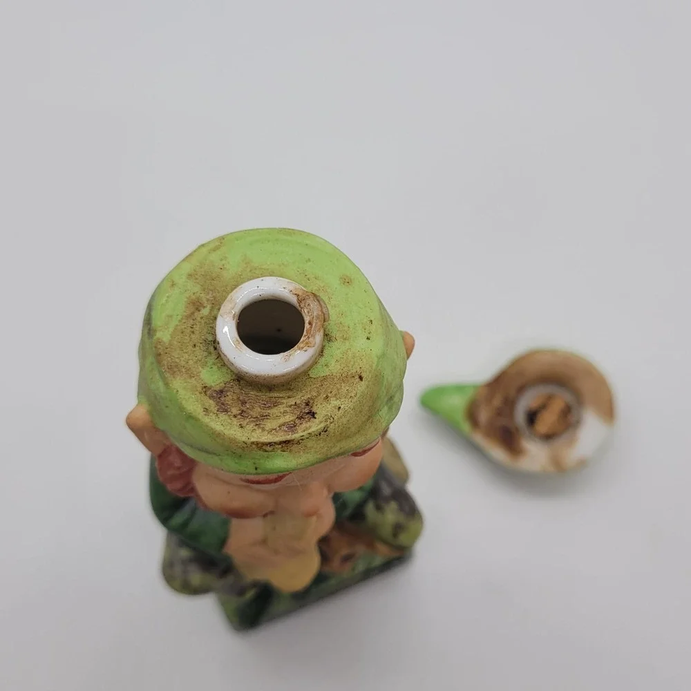 Vintage 1975 Hoffman Original Leprechaun‎ Saxophone Sherry Decanter Figurine